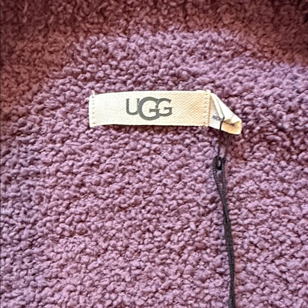 UGG Women's Plush Open-Front Cardigan - Plum Purple - Picture 2 of 4